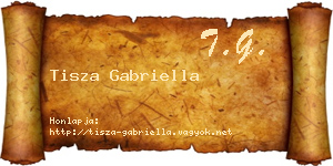 Tisza Gabriella névjegykártya